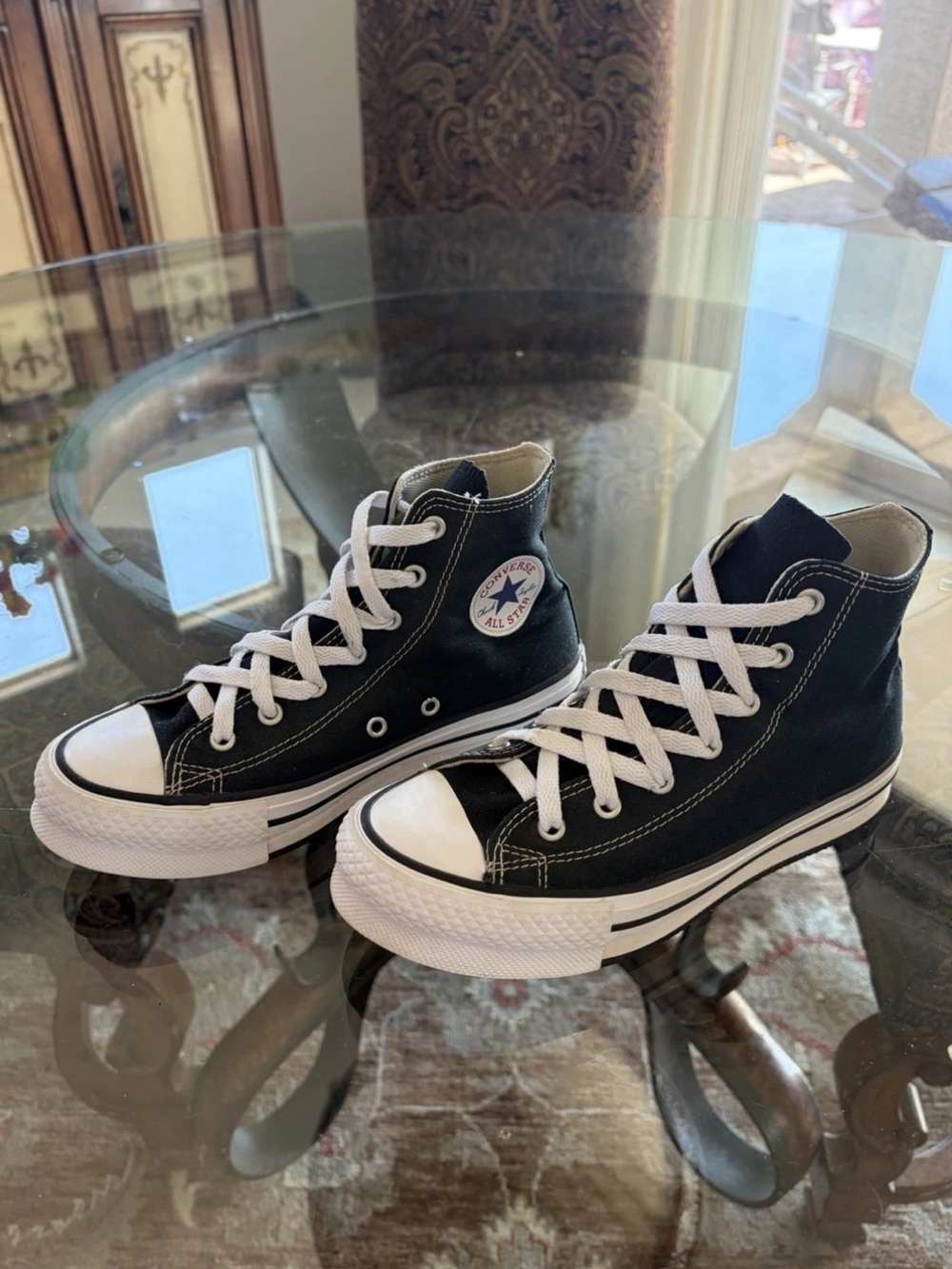 Converse Kids Chuck Taylor All-Star High Top Sneakers ~ Black on White